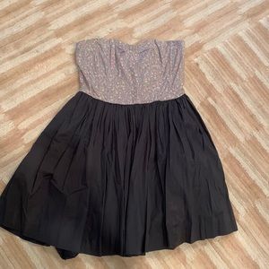 Maeve from Anthropologie strapless boned dress